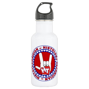 HT HISTOTECHNICIAN HISTOLOGY TECH LOVE LOGO ASL 532 ML WATER BOTTLE