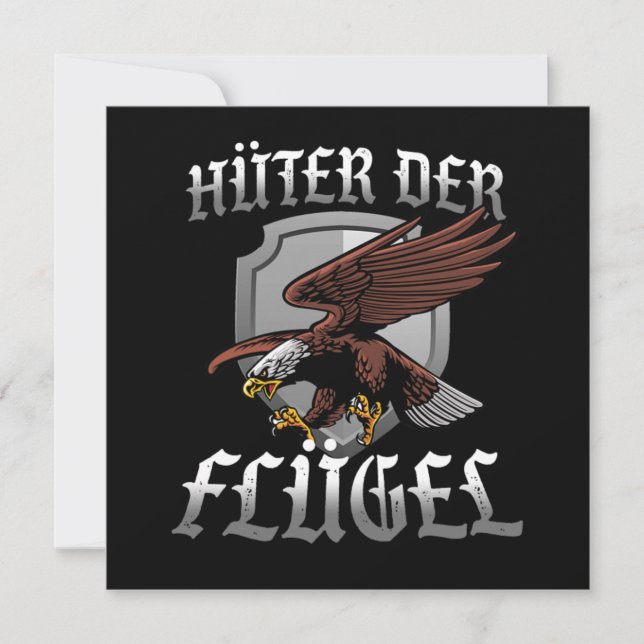 Hter Der Flgel Falkner Falke Greifvogel Falknerei  Invitation (Front)