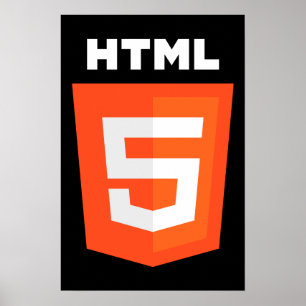 HTML 5 Logo Poster