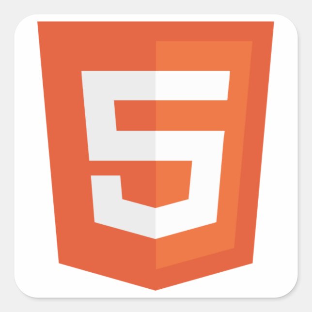 HTML 5 SQUARE STICKER (Front)