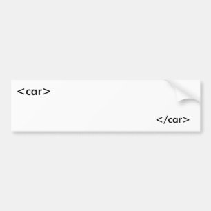 HTML bumper Stcker Bumper Sticker