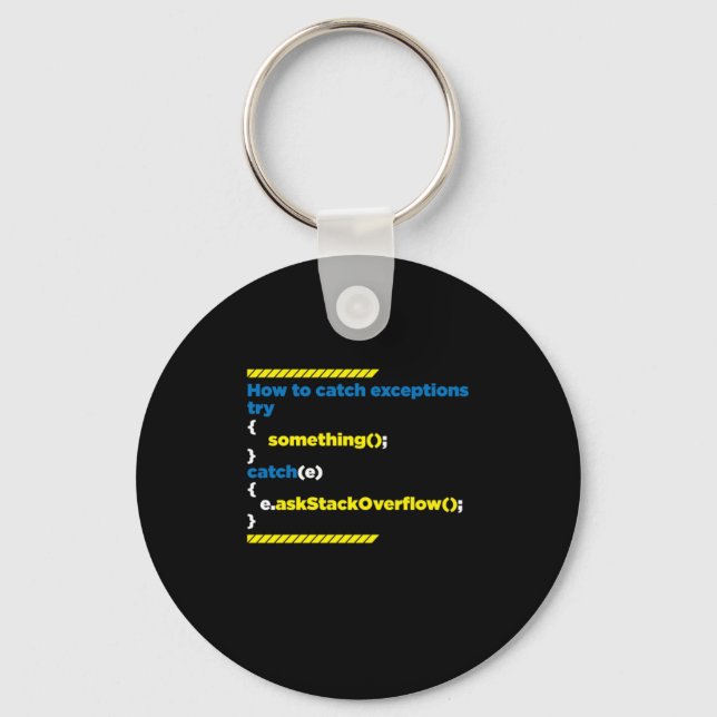 HTML Coding Coder Programmer Programming PC IT Gif Keychain (Front)