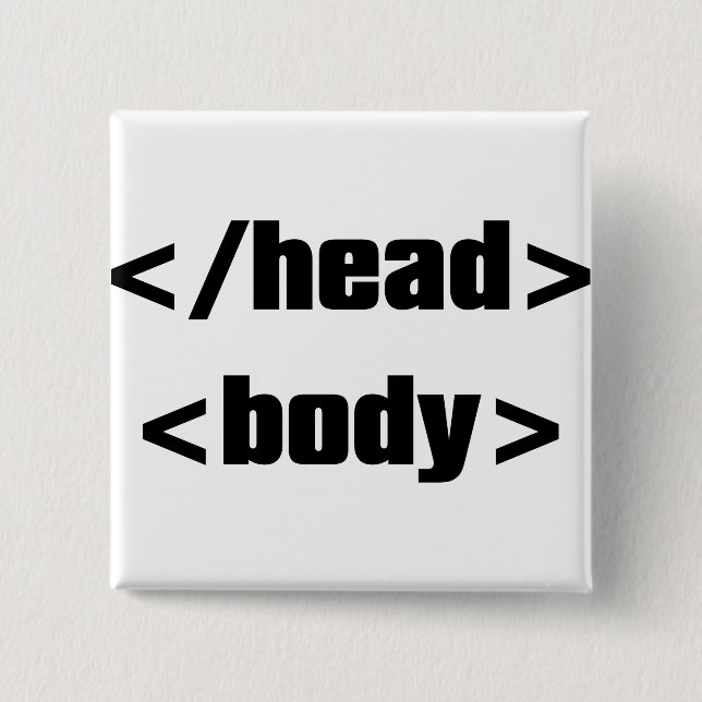 HTML_Element 2 Inch Square Button (Front)