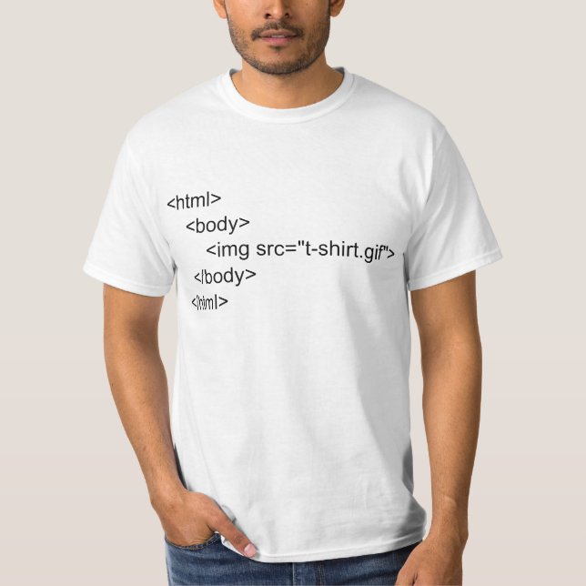Html Programmers T-shirt (Front)