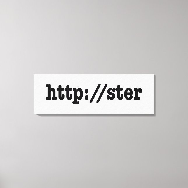 http://ster / html code canvas print (Front)