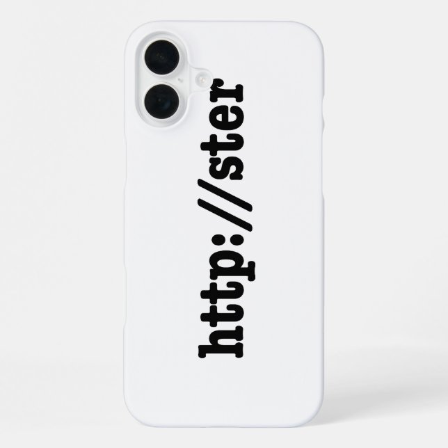 http://ster / html code iPhone case (Back)