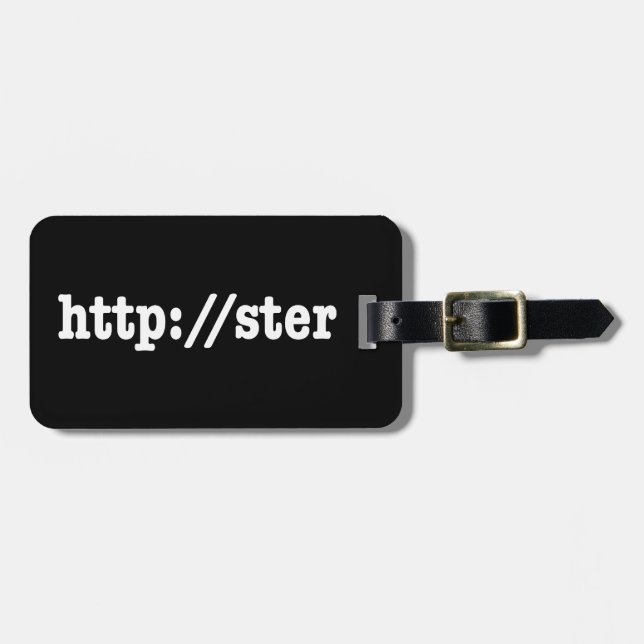 http://ster / html code luggage tag (Front Horizontal)