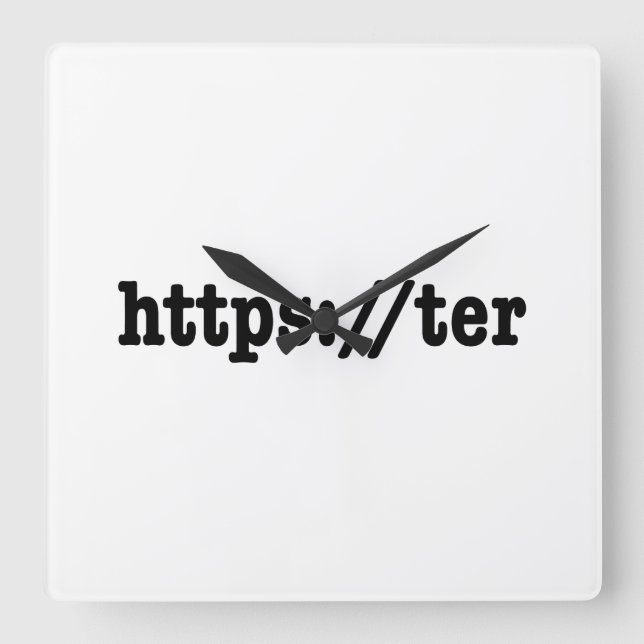 https://ter / html code square wall clock (Front)
