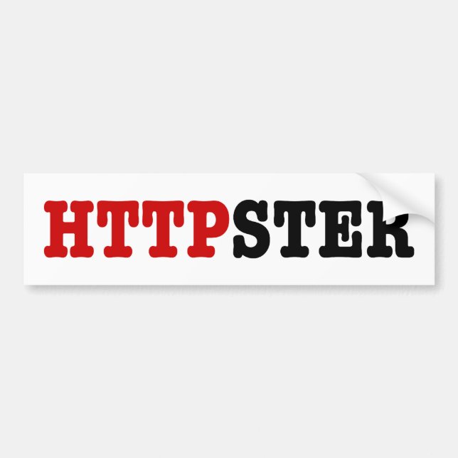 HTTPSTER BUMPER STICKER (Front)