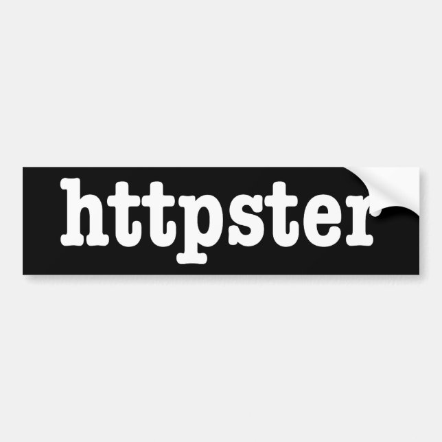 httpster bumper sticker (Front)