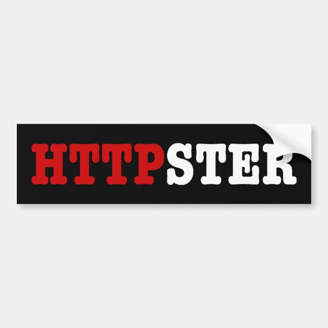 HTTPSTER BUMPER STICKER (Front)