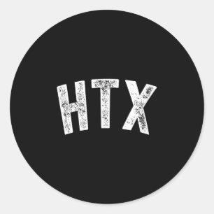 Htx  classic round sticker