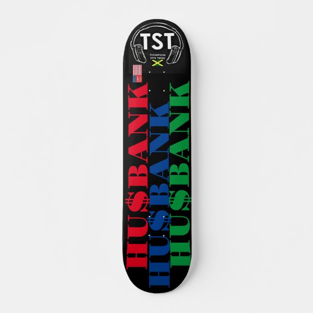 HU$BANK OFFICIAL JMT 7 3/4" Skateboard Deck (Devant)