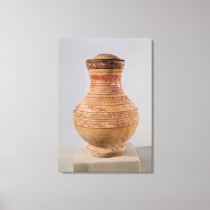 Hu' vase with lid canvas print