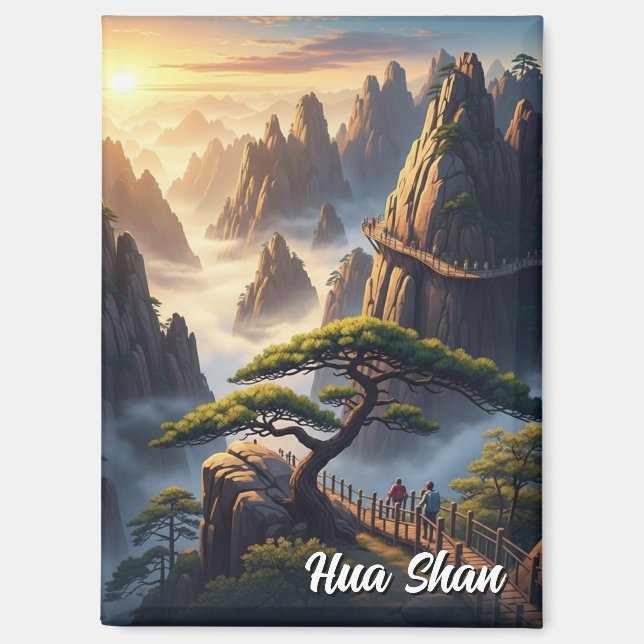 Hua Shan Mountain China  Magnet (Front)