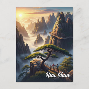 Hua Shan Mountain China  Postcard