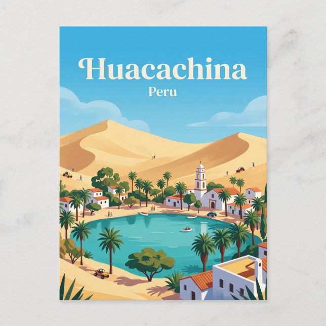 Huacachina Peru Postcard (Front)