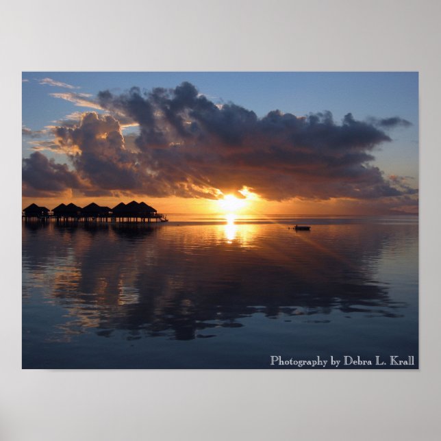 Huahine Sunset Poster (Front)