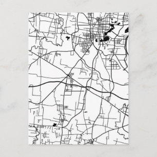 Huaibei China City Map Postcard