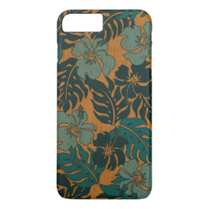 Huakini Bay Hawaiian Hibiscus Vintage Faux Wood Case-Mate iPhone Case