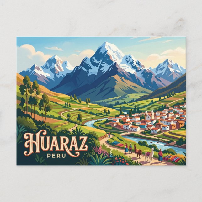 Huaraz Peru Postcard (Front)