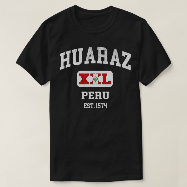 Huaraz Peru XXL Athletic design 1 T-Shirt (Design Front)