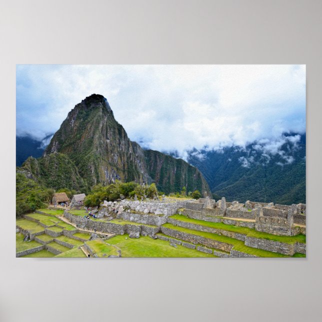 Huayna Picchu Peak at Machu Picchu, Peru Poster (Front)