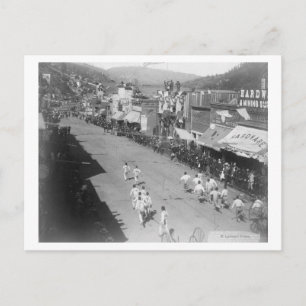 Hub-and-Hub Hose Team Race Photograph Postcard