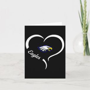 Hubbard Eagles Logo Half Heart Slogan Hs  Card