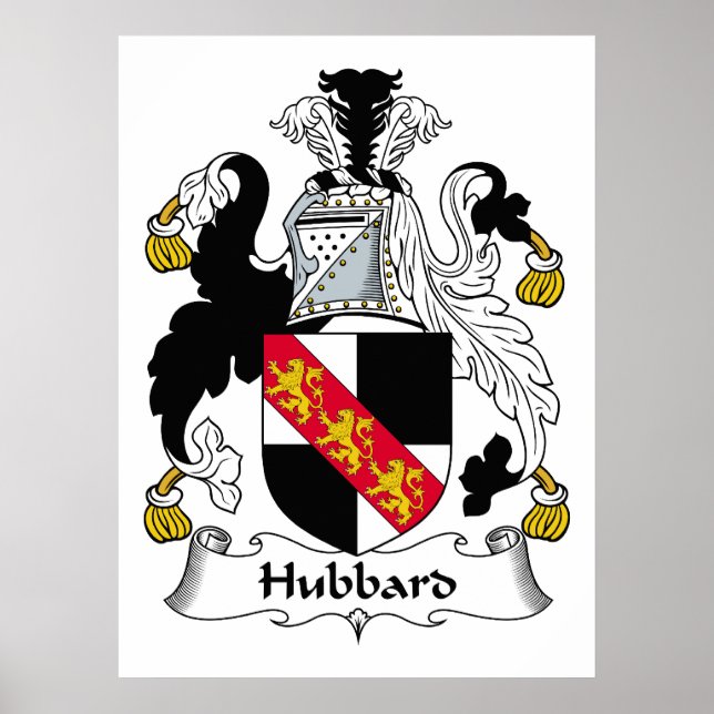 Hubbard Family Crest Poster (Front)
