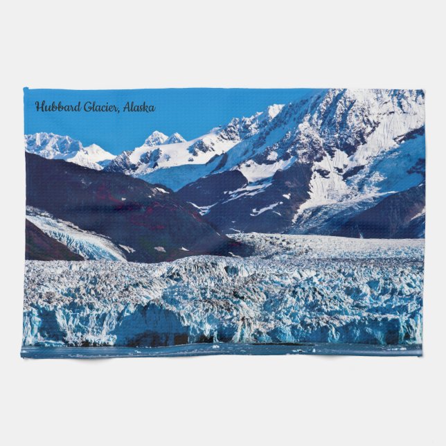 Hubbard Glacier, Alaska Serviette à thé de cuisine (Horizontal)
