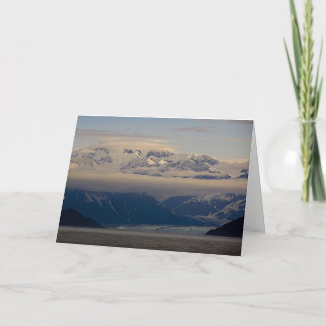 Hubbard Glacier, Daybreak Christmas card (Front)