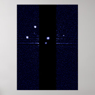 Hubble Discovers a Fifth Moon Orbiting Pluto Poster
