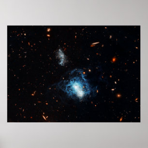 Hubble Finds Mature Galaxy Masquerading as Toddler Poster