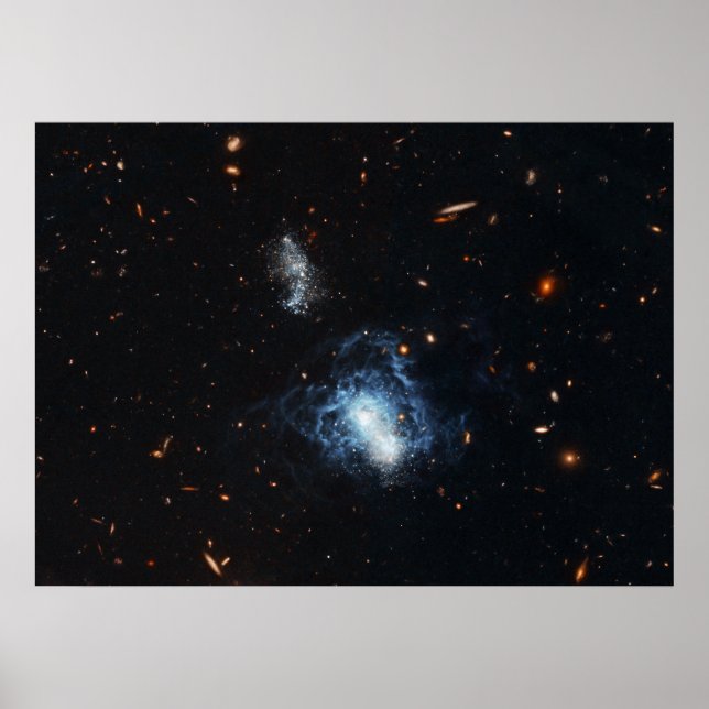 Hubble Finds Mature Galaxy Masquerading as Toddler Poster (Front)