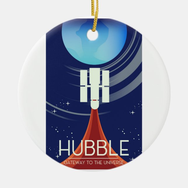 Hubble Gateway to the Universe Ceramic Ornament (Front)