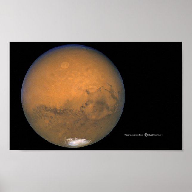 Hubble Photo Of Mars Poster (Front)