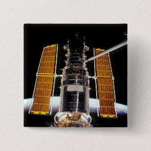 Hubble Space Telescope 2 Inch Square Button