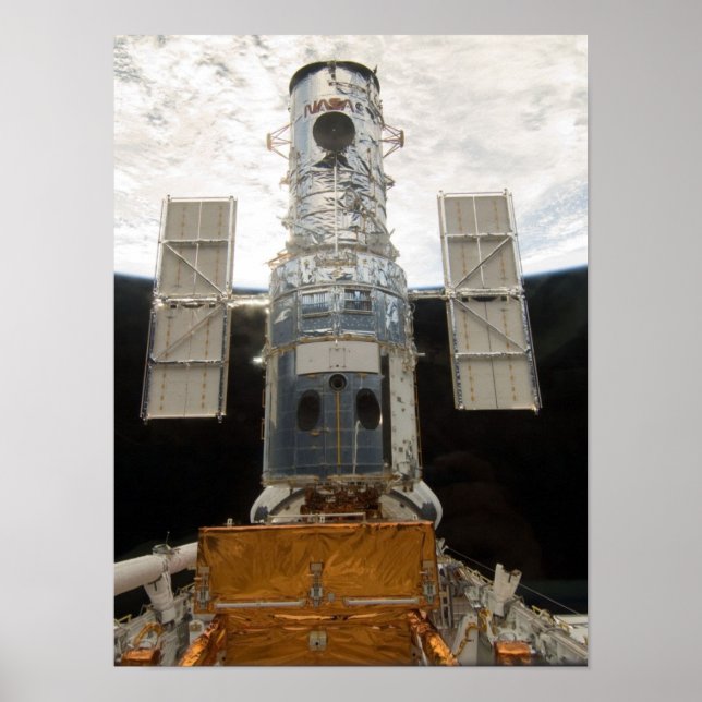 Hubble Space Telescope & Atlantis Poster (Front)