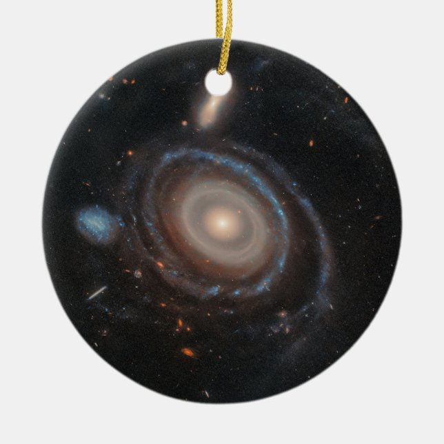 Hubble Space Telescope Bullseye Galaxy Ceramic Ornament (Front)