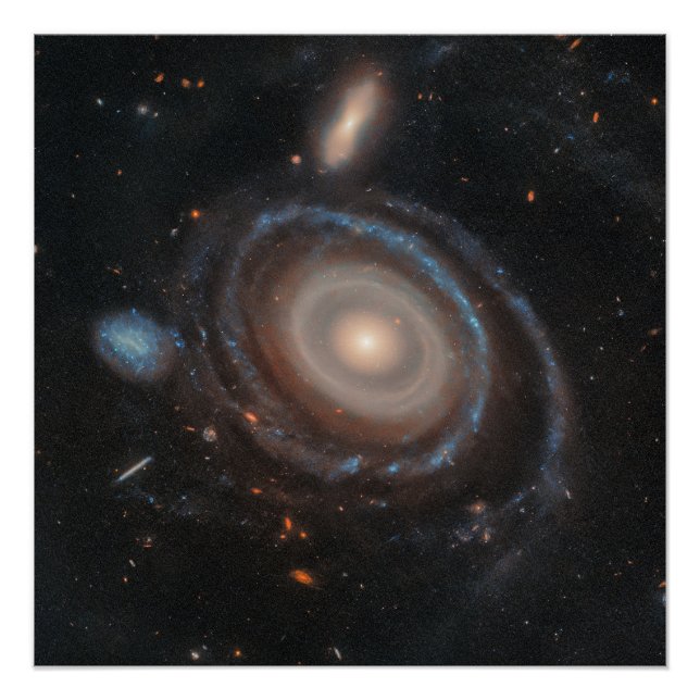 Hubble Space Telescope Bullseye Galaxy Poster (Front)
