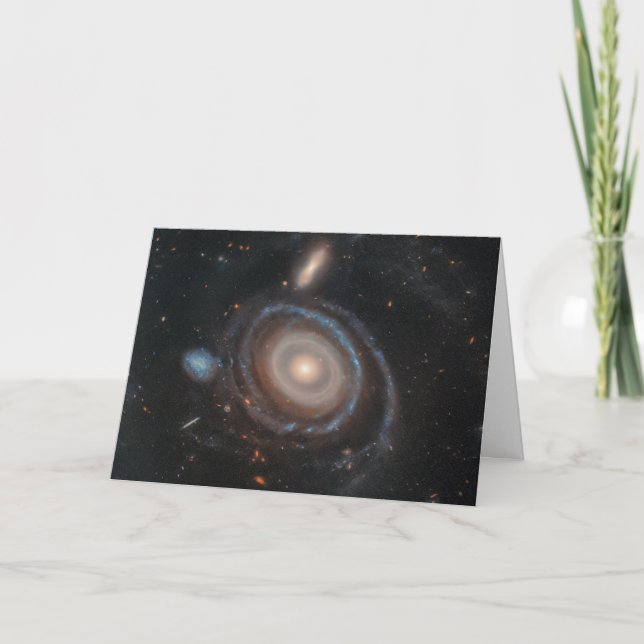 Hubble Space Telescope Bullseye Galaxy Thank You Card (Front)
