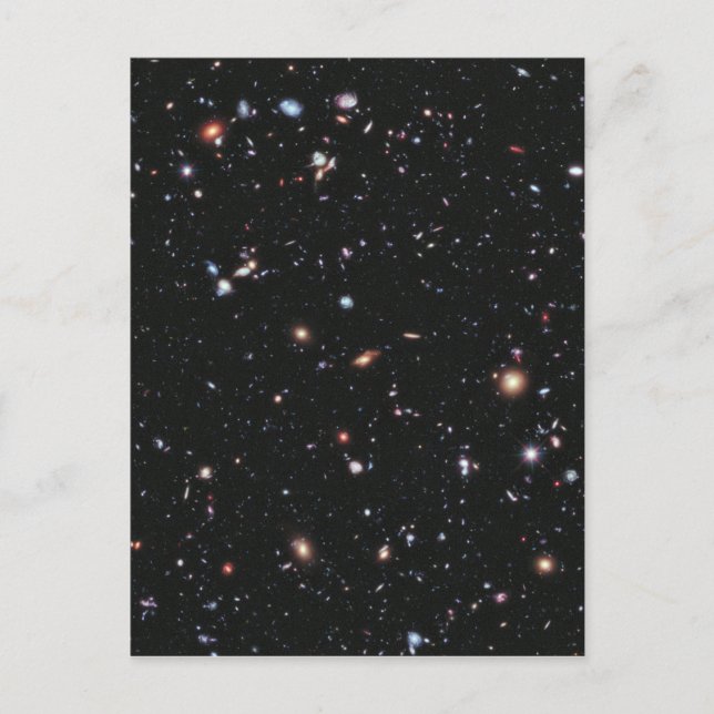 Hubble Space Telescope Field of Galaxies Postcard (Front)