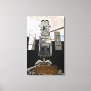 Hubble Space Telescope in Atlantis cargo bay Canvas Print