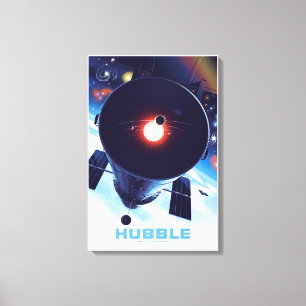 Hubble Space Telescope Poster. Canvas Print