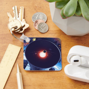 Hubble Space Telescope Poster. Keychain