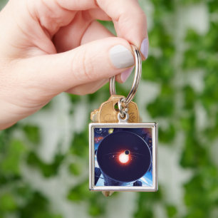 Hubble Space Telescope Poster. Keychain