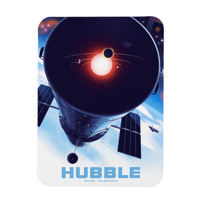 Hubble Space Telescope Poster. Magnet (Vertical)