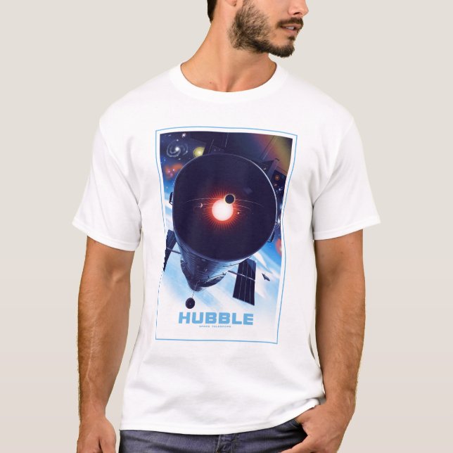 Hubble Space Telescope Poster. T-Shirt (Front)