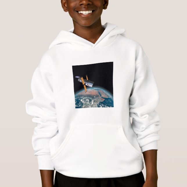 Hubble Space Telescope Space Astronomy Kid Hoodie (Front)